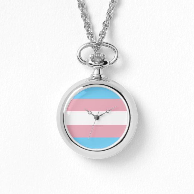 Montre SlipperyJoe's transgenre pride drapeau de la diver (Recto)