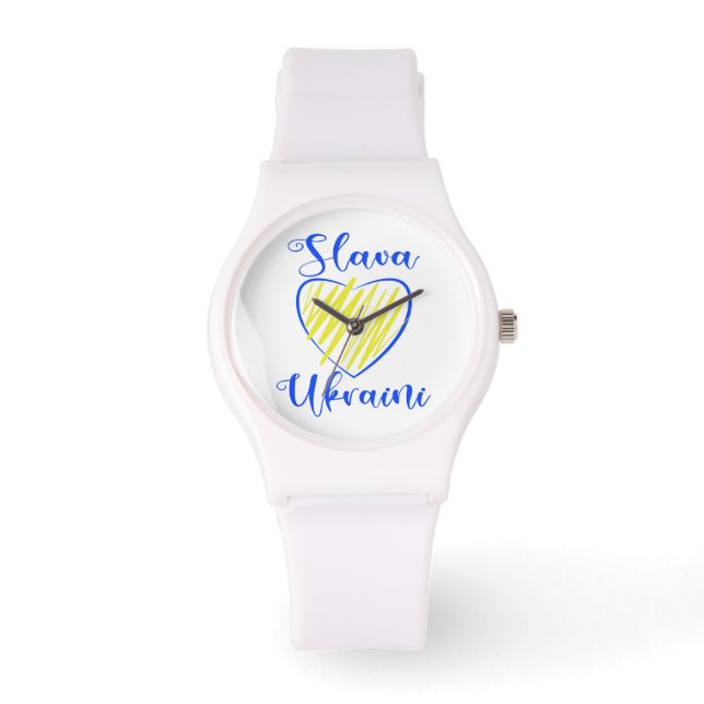 Montre Slogan Slava La gloire ukrainienne au coeur de l'U (Recto)