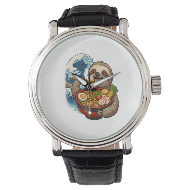 Montre Sloth Mange Japonais Ramen (devant)