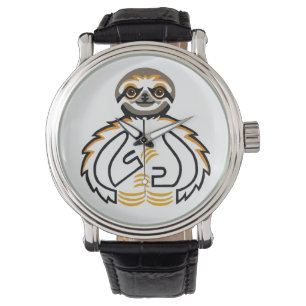 Montre Sloth - Vintage bracelet en cuir