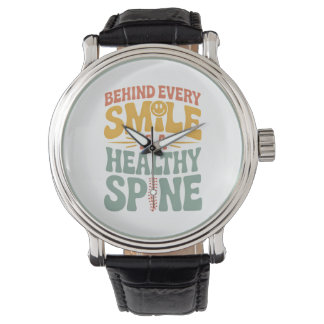 Montre Smile Healthy Spine Chiropractor Conception de dev