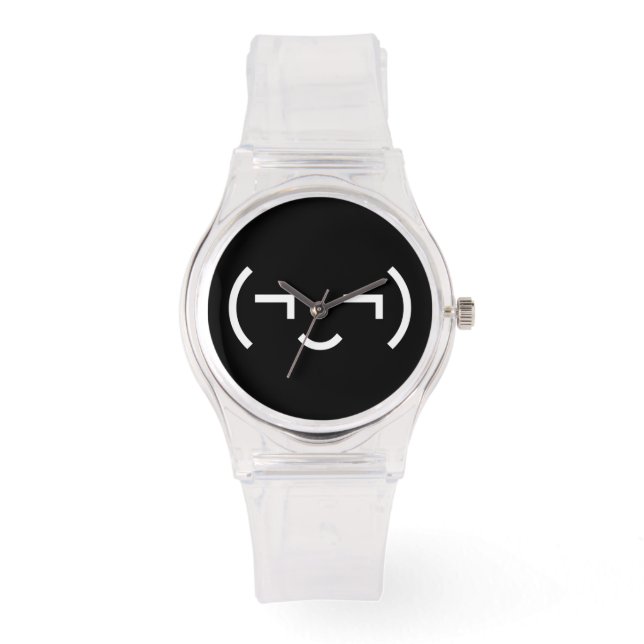 Montre Smug Emoticon (‿MD) Kaomoji japonais (Recto)