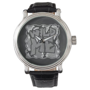 Montre Snake Yellow et Gold Print