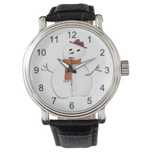 Montre Snowman avec Echarpe et vacances Casquettes hiver