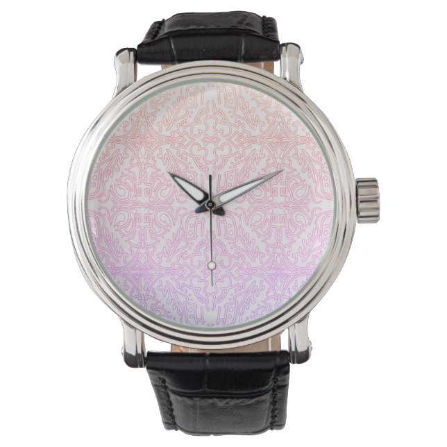 Montre Soft Pink Dream Mandala pattern series (devant)