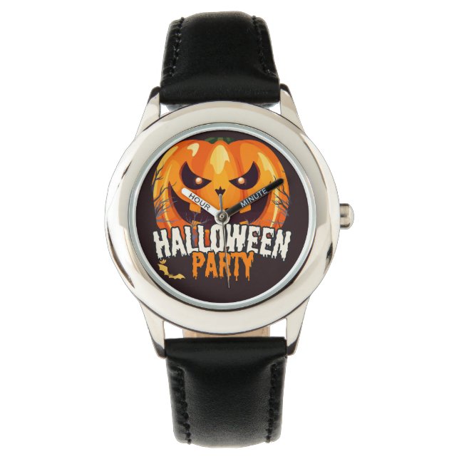 Montre Soirée Halloween – Création de citrouilles de Jack (devant)