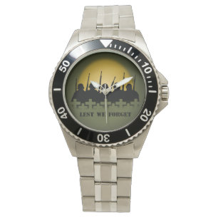 Montre Soldat Tribute Veille De Peur D'Oublier Wrist Watc