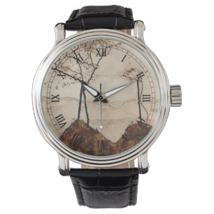 Montre Soleil d'automne et arbres par Egon Schiele, Art V