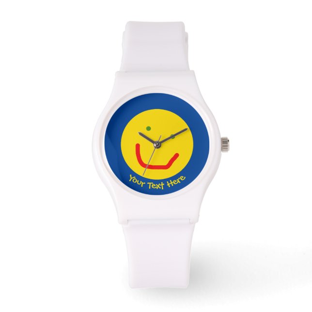 Montre Soleil souriant, visage joyeux (Recto)
