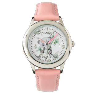 Montre Son nombre suffisant Affirmations Cutes Panda