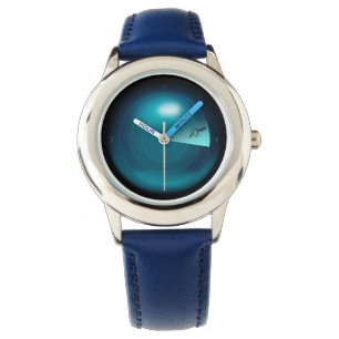 Montre Sonar De Navire Avec Monstre De Mer De Calmar Géa