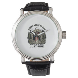 Montre Sortir de ma grotte Vintage religieux drôle de che