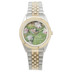 Montre Souriez Dieu Vous Aime Fleurs Inspiration