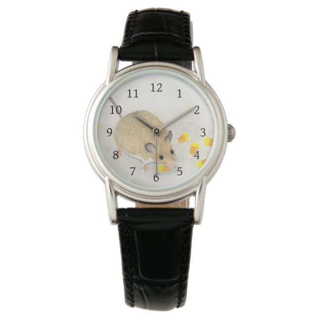 Montre Souris avec Cornes à bonbons (devant)