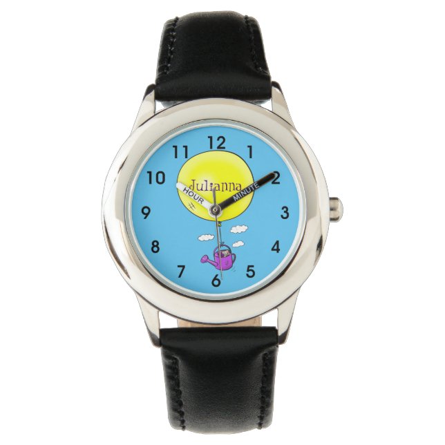 Montre Souris mignonne dans la canette d'arrosage avec de (devant)