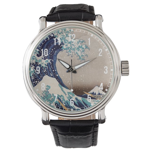 Montre Sous la Grande Vague au large de Kanagawa (devant)