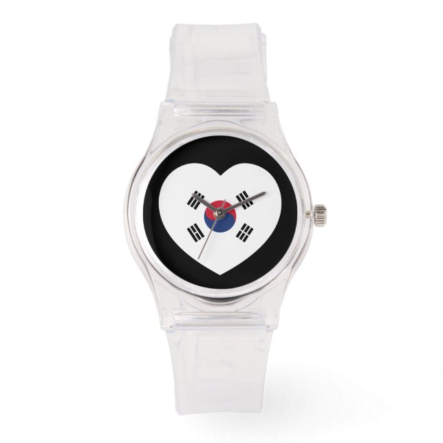 Montre South Korea Flag Heart (Recto)