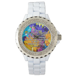 Montre Soyez forte Écriture Biblique