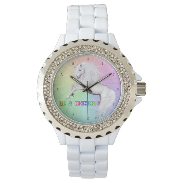 Montre Soyez Unique, Soyez une Licorne (devant)