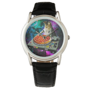 Montre Space dj chat pizza