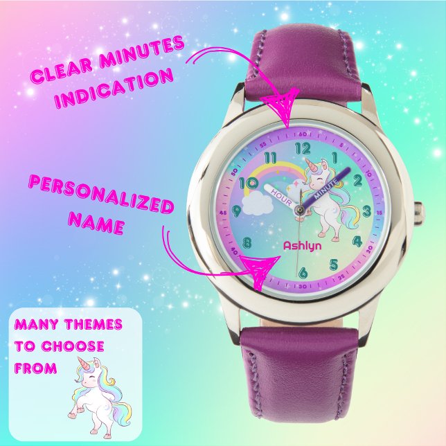 Montre Sparkbow Unicorn Enfants Apprenant À Dire À L'Heur (Créateur téléchargé)