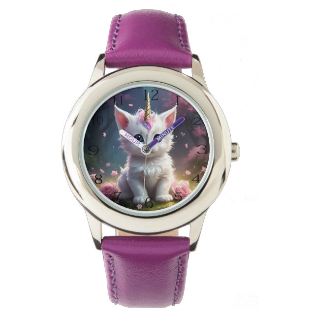 Montre "Sparkle Paws : Le Kitten Licorne Enchanteur" (devant)