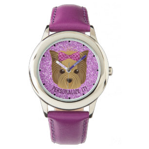 Montre Sparkle Yorkshire Terrier Puppy Dog Parties scinti