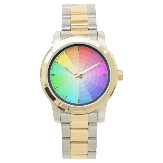 Montre Spectaculaire Inverse Spectrum Art, Rainbow Wheel (devant)