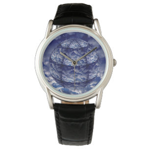 Montre Sphère 3D de nuage abstrait