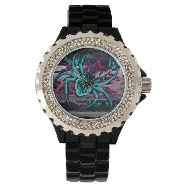 Montre Spider Turquoise (devant)