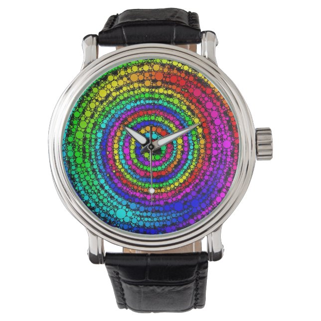 Montre Spirale arc-en-ciel (devant)