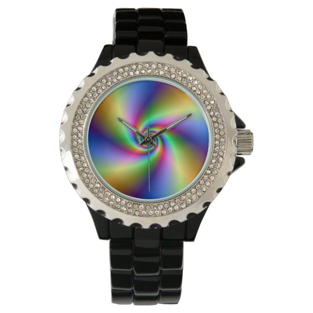 Montre Spirale psychédélique à quatre vents (devant)