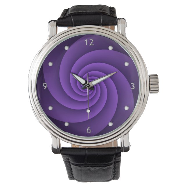 Montre Spirales Arrière - plans Abstraites douces IV (devant)