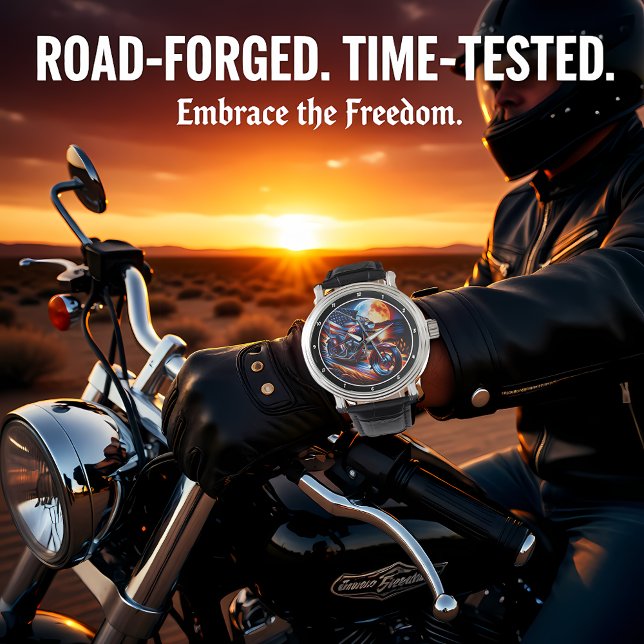 Montre Sport Bike, American Moonlit Ride. (Créateur téléchargé)