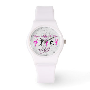 Montre sport "patinage artistique" White Strap