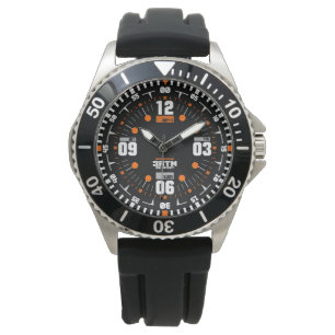 Montre Sport tactique de style militaire moderne noir