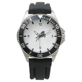 Montre sportive avec marque hippique distinctive M