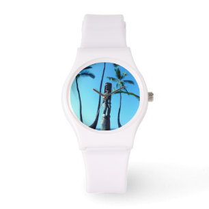 Montre sportive de statue hawaïenne de Tiki