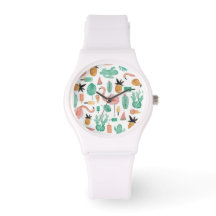 Sporty Watch Summer Print Girl Femme