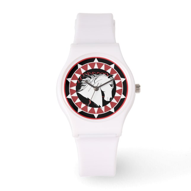 Montre Sporty White Stallion (Recto)