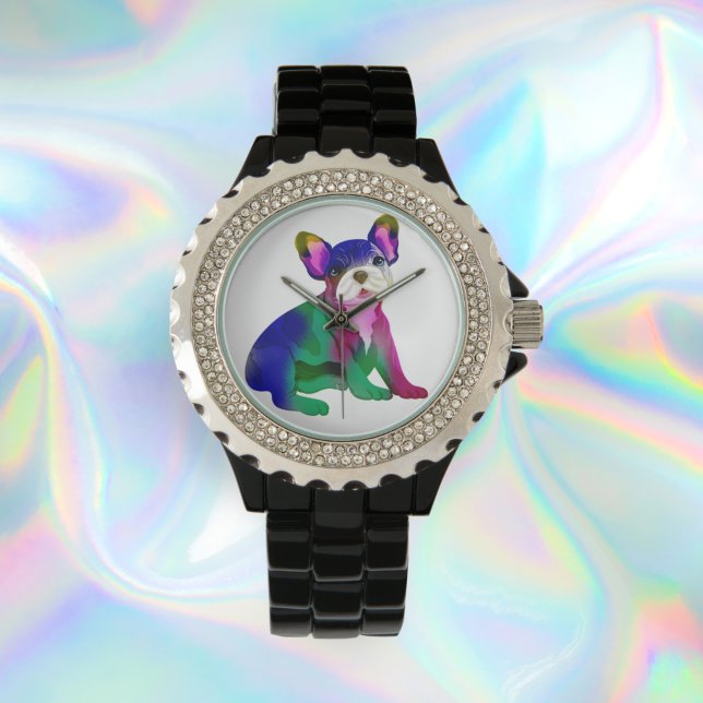 Montre Spray Bulldog cool peint (Créateur téléchargé)