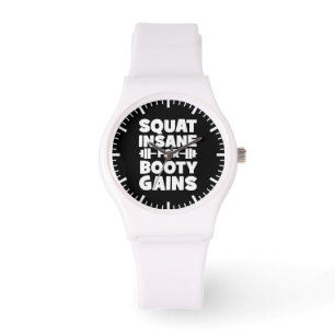 Montre Squat fou pour des gains de bottes - Gym Drôle pou