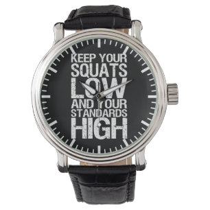 Montre Squat Low - Exercice de musculation Motivationnel