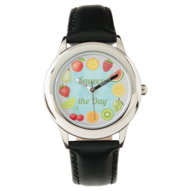 Montre Squeeze the Day - Fun Fruit Watch pour les enfants (devant)