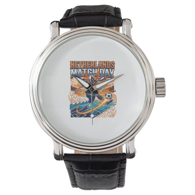 Montre Squelette de la journée de match des Pays-Bas Stri (devant)