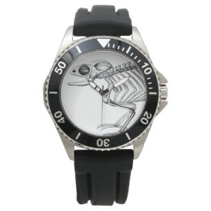 Montre squelette de lézard vintage
