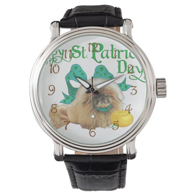 Montre St Patricks Day Pékinois (devant)