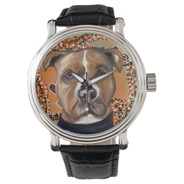 MONTRE STAFFORDSHIRE TERRIER AMÉRICAIN        (devant)