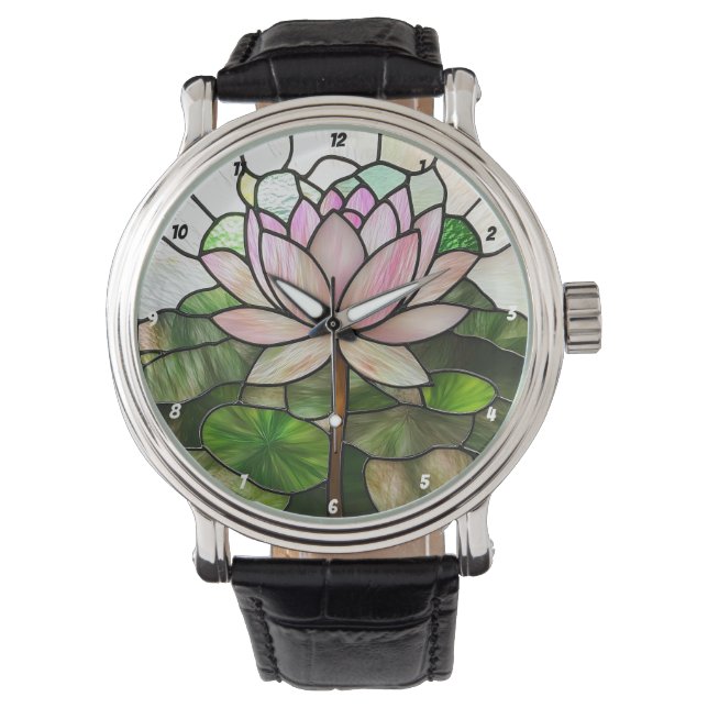Montre Stained Glass Lotus Flower  (devant)