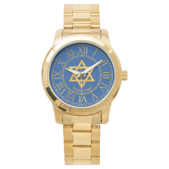 Montre Star of David Gold Personnalisez (devant)